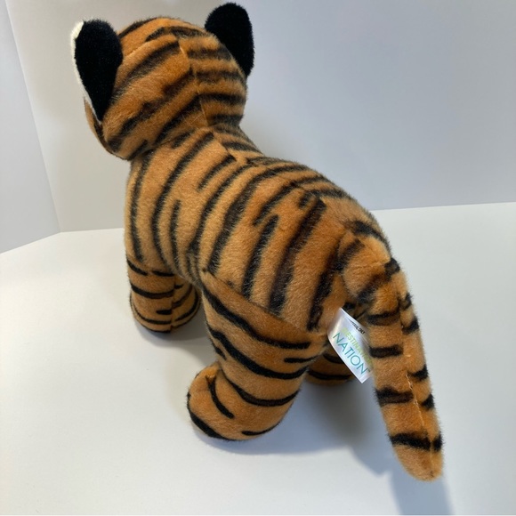 Destination Nation Bengal Tiger Plush Stuffed Animal Toy Orange Standing Clean - Picture 3 of 11